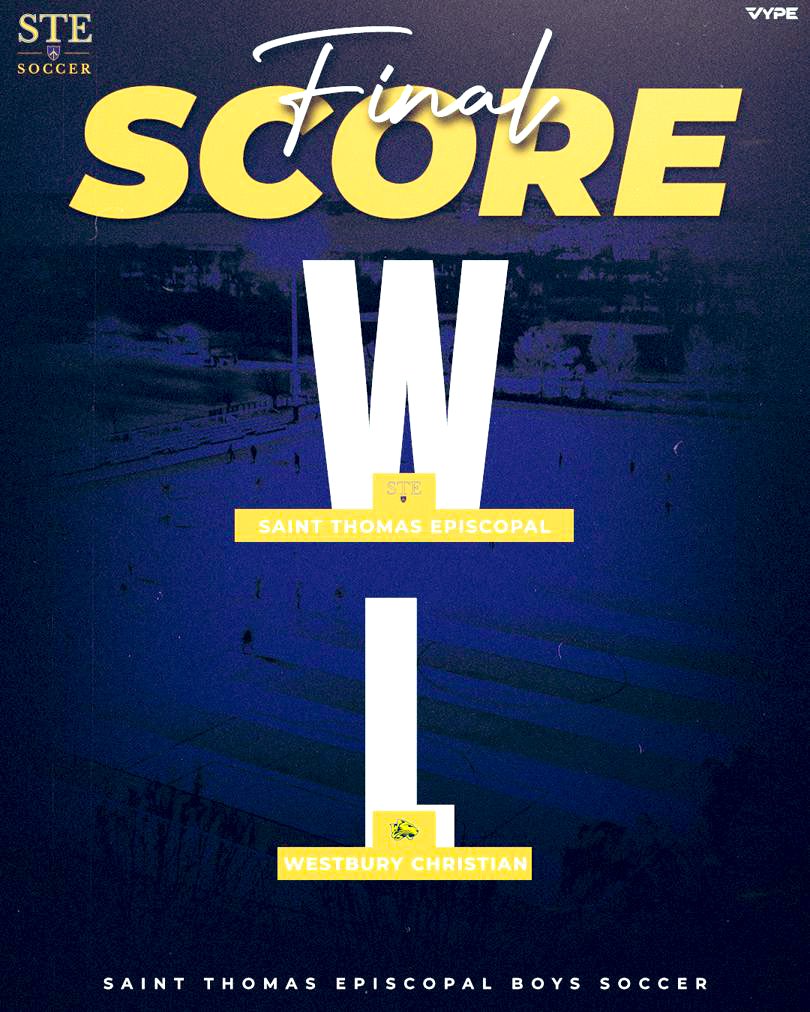 STE_Saints's tweet photo. Men’s Varsity Results from yesterday’s Game.
HUGE STATEMENT MADE.
STE Men’s Varsity Soccer with an impressive win against Westbury Christian—high press, quick buildup, and relentless finishing from the opening whistle.
#GoSTE #STESoccer #TheSaintsWay #CleanSheet⚽️💪 https://t.co/fuApu7QM1Z