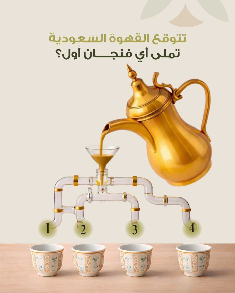 ركّز زين… أي فنجان يمتلى أول؟👀