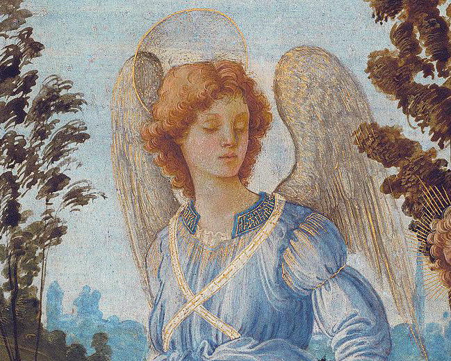 archaeologyart's tweet image. Tobias and the Angel (detail), Filippino Lippi, c. 1472 - 1482