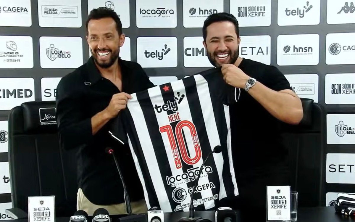 Devidamente apresentado, numerado, relacionado, patrocinado e requisitado. Nenê vai para o Almeidão amanhã e o Botafogo vai pra cima do Dino! 🫡