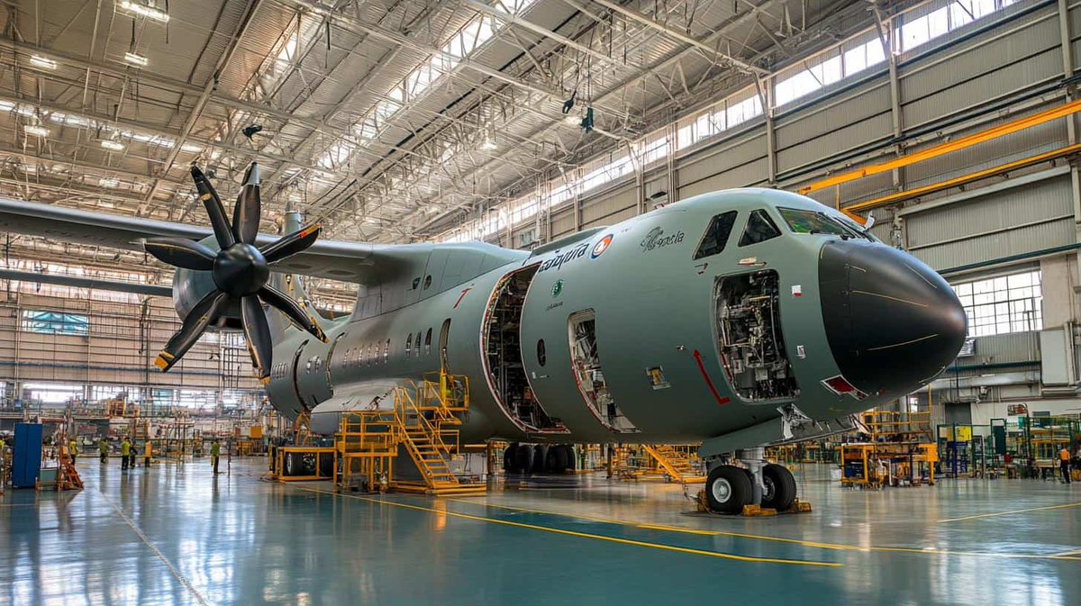 deepesh11tyagi's tweet photo. EAM S Jaishankar announces: India's first Made-in-India C-295 military aircraft will roll out from Vadodara before September.
#india https://t.co/jh5wW4tev0
