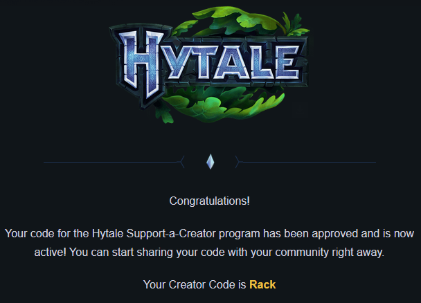 RackalsOfficial's tweet photo. ‼️ Use code RACK if you plan on buying Hytale or upgrading your account 😼
#HytaleAffiliate https://t.co/x55G34phw8