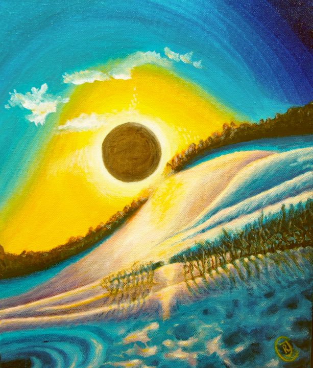 ArtistRhia's tweet photo. Art of the Day! "Dark Sun Rising". Buy at: https://t.co/fmsTOIaLFr https://t.co/UhzgQUe0HH