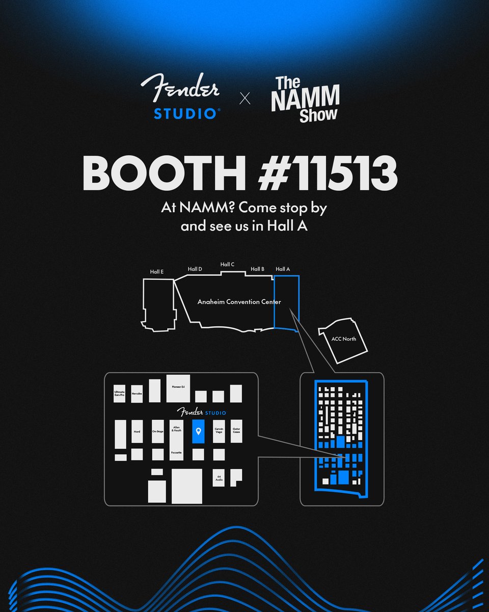It’s day 2 at NAMM Show, and we've got a lot happening at the <a href="/Fender/">Fender</a> Studio booth!⁠ 

Stop by for presentations by <a href="/djjazzyjeff215/">DJ Jazzy Jeff</a>, Alissia, Gina Gleason, and Gregor Beyerle — gear demo stations, and giveaways!⁠
