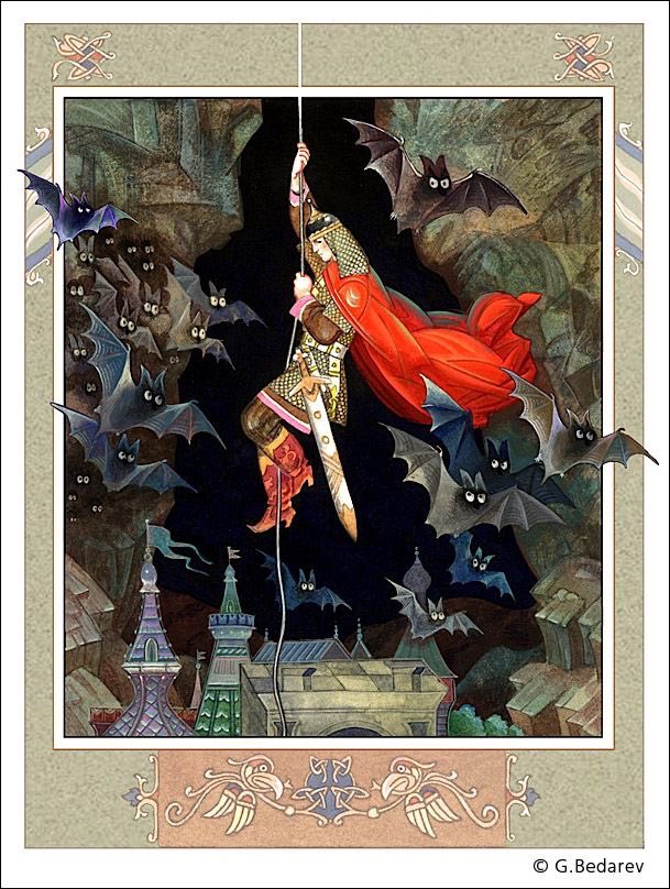The folk tale “Ivan-Tsarevich and White Polestani” is a Russian fairy tale where Ivan-Tsarevich succeeds his father and faces an enemy army. 

His sisters tell him about the warrior White Polestani, who has been battling Baba Yaga for thirty years. Ivan finds Polestani asleep