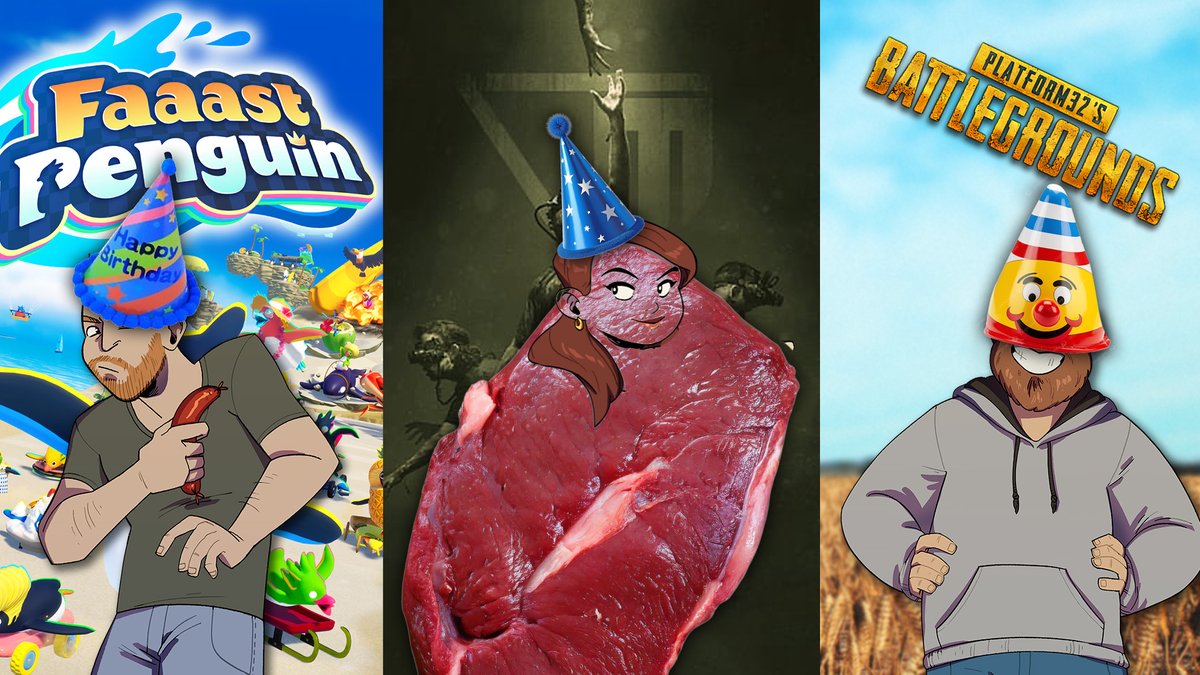 🔴LIVE FROM 6:30PM GMT🔴 It's a Happy BirthRae Flesh Stream tonight, so bring a cake and some booze as we play <a href="/FaaastPenguin/">Faaast Penguin</a>, followed by The Outlast Trials from 8pm and <a href="/PUBG/">PUBG: BATTLEGROUNDS</a> from 9:30pm! Watch here: youtube.com/live/NObiqeSfX… or on twitch.tv/platform32