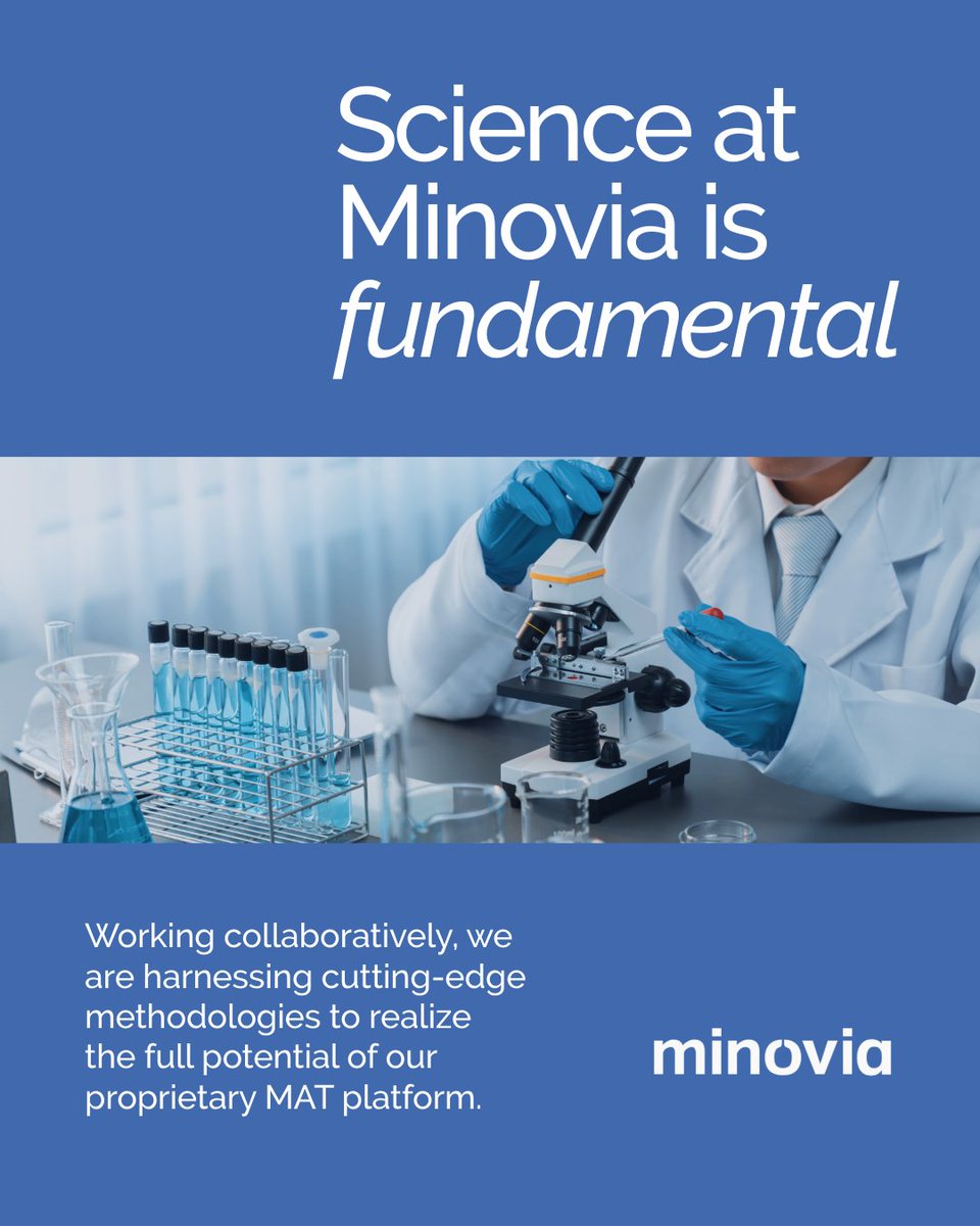 Minovia_tx's tweet photo. Our collaborative approach—uniting expertise from both academia and industry—enables us to address the complex challenges posed by primary mitochondrial diseases and to develop innovative, personalized therapeutic solutions.

The MAT platform exemplifies our dedication to combining robust scientific discovery with scalable manufacturing processes, with the overarching goal of delivering meaningful therapies to patients affected by mitochondrial dysfunction.

#MinoviaTherapeutics #MitochondrialMedicine #ScientificExcellence #Collaboration #MATplatform
