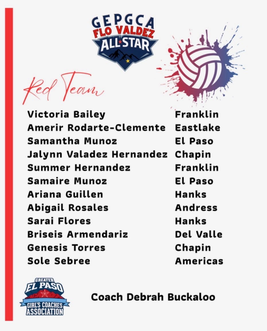 CONGRATULATIONS to our SENIOR VOLLEYBALL ALL STARS as selected by our Volleyball Committee!!!