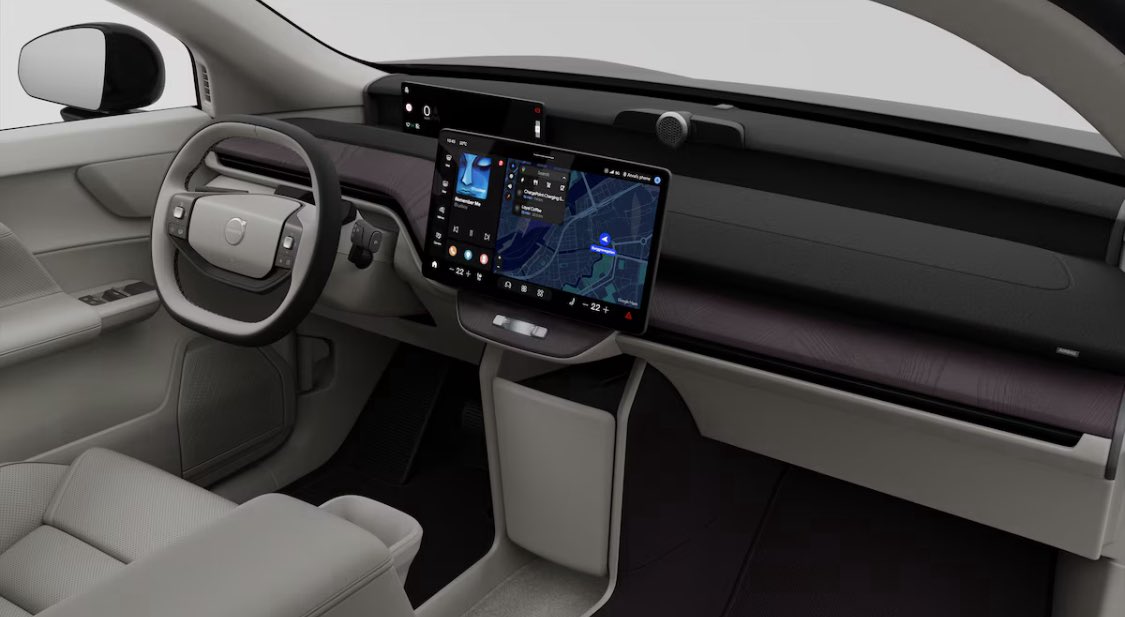 On est d’accord que l’intérieur du nouveau Volvo EX60 est dégueulasse ? Pas du tout à la hauteur d’une auto à plus de 85000€…