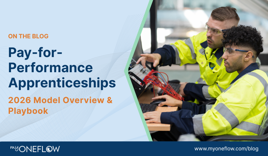 MyOneFlow's tweet photo. The new pay-for-performance model for apprenticeships means funding will depend on your ability to prove retention and completion, not just enrollment. Read the full analysis here: https://t.co/4l3xAD2owp
#WorkforceDevelopment #Apprenticeships #PayForPerformance #WIOA #GovTech https://t.co/bZ4EE0qjFk