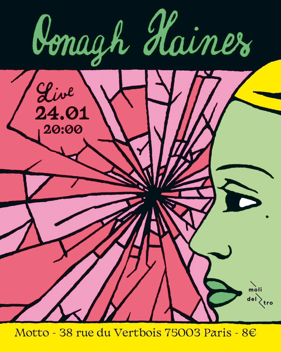 • <a href="/molideltro/">moli del tro</a> P A R I S -- Motto -- 24.01 -- 20H

We are taking advantage of Oonagh's presence at the agnès b runway to organise a showcase at Motto.
A sneak preview of the album, which will be released on 24 April.
Please note: only 40 places available.
#oonaghhaines