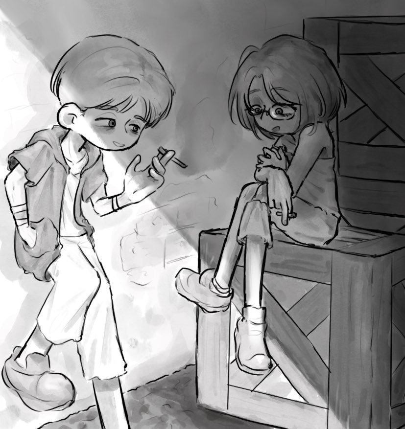 만약 둘이 지하도시에서 살았다면..