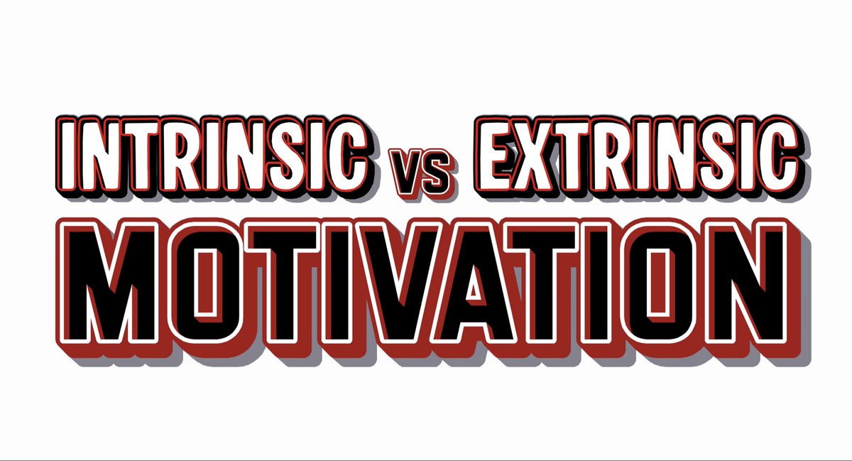 Coachallen46AB's tweet photo. Intrinsic Motivation: The joy is in the task itself, playing a sport because you love the game.

-Durable, It’s fueled by your internal standards.

Extrinsic Motivation: You do it for a reward. 

-Fragile, if the reward is removed, the effort often stops.

#WinTheDay https://t.co/3yJiEqvhOJ