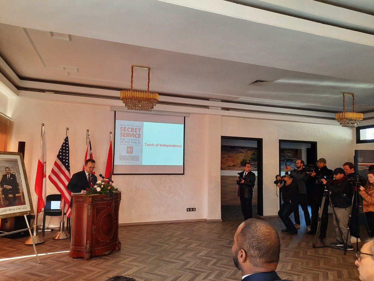 OTD, 3 years ago, we officially inaugurated the mural, commemorating the 80th anniversary of Operation Torch, in the presence of 🇺🇸<a href="/USAmbMorocco/">Ambassador Duke Buchan</a> 🇬🇧<a href="/UKSimonMartin/">Simon Martin</a>, Mustapha El Ktiri, 🇲🇦High Commissioner for Veterans of the Resistance and 🇵🇱 defense attaché Cdr Dorota Stachura.