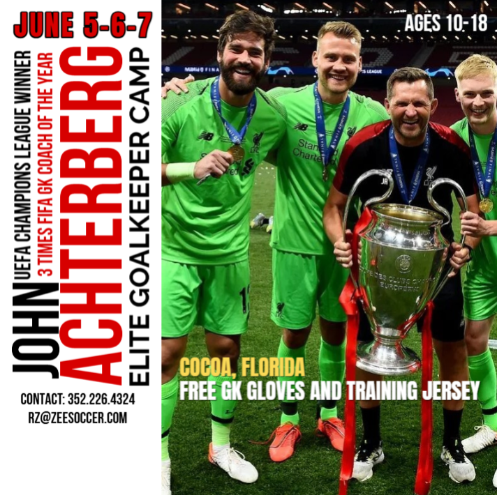 CoachRickZee's tweet photo. The Experience: High-intensity drills, real game situations,  professional insights, and a once-in-a-lifetime chance to be coached by a legend.

To register please contact:
352.226.4324 - rz@zeesoccer.com
#goalkeeping #johnachterberg #LFC #SoccerCamp #gkunion #youthsoccer https://t.co/uTSXstI2GG