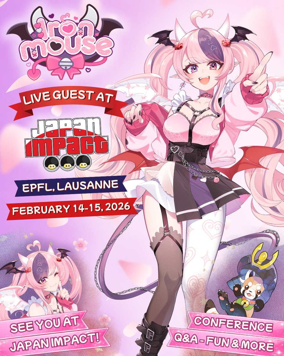 japanimpact's tweet image. [CONFERENCE] (French below)

[EN] Japan Impact is thrilled to welcome Ironmouse (@ironmouse) for an exclusive live video conference! One of the most iconic figures in VTubing!

For those unfamiliar with the concept, VTubing is short for Virtual Youtuber. These passionate…