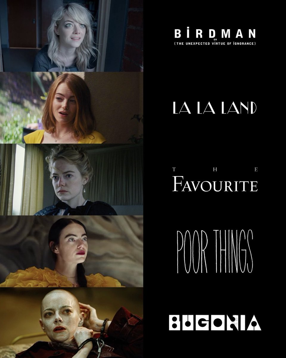 7x #Oscar-nominated Emma Stone.