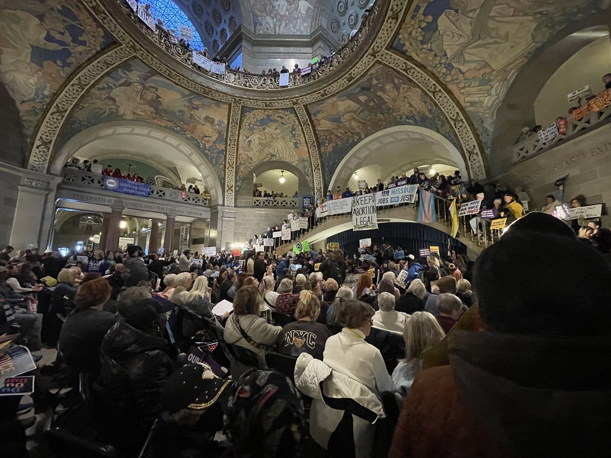 moworkerscenter's tweet photo. On Wednesday *thousands* of low-wage #MOworkers and community allies flooded the State Capitol to demand state lawmakers END their assault on our freedoms and RESPECT the will of the people! https://t.co/KieVMrYXla