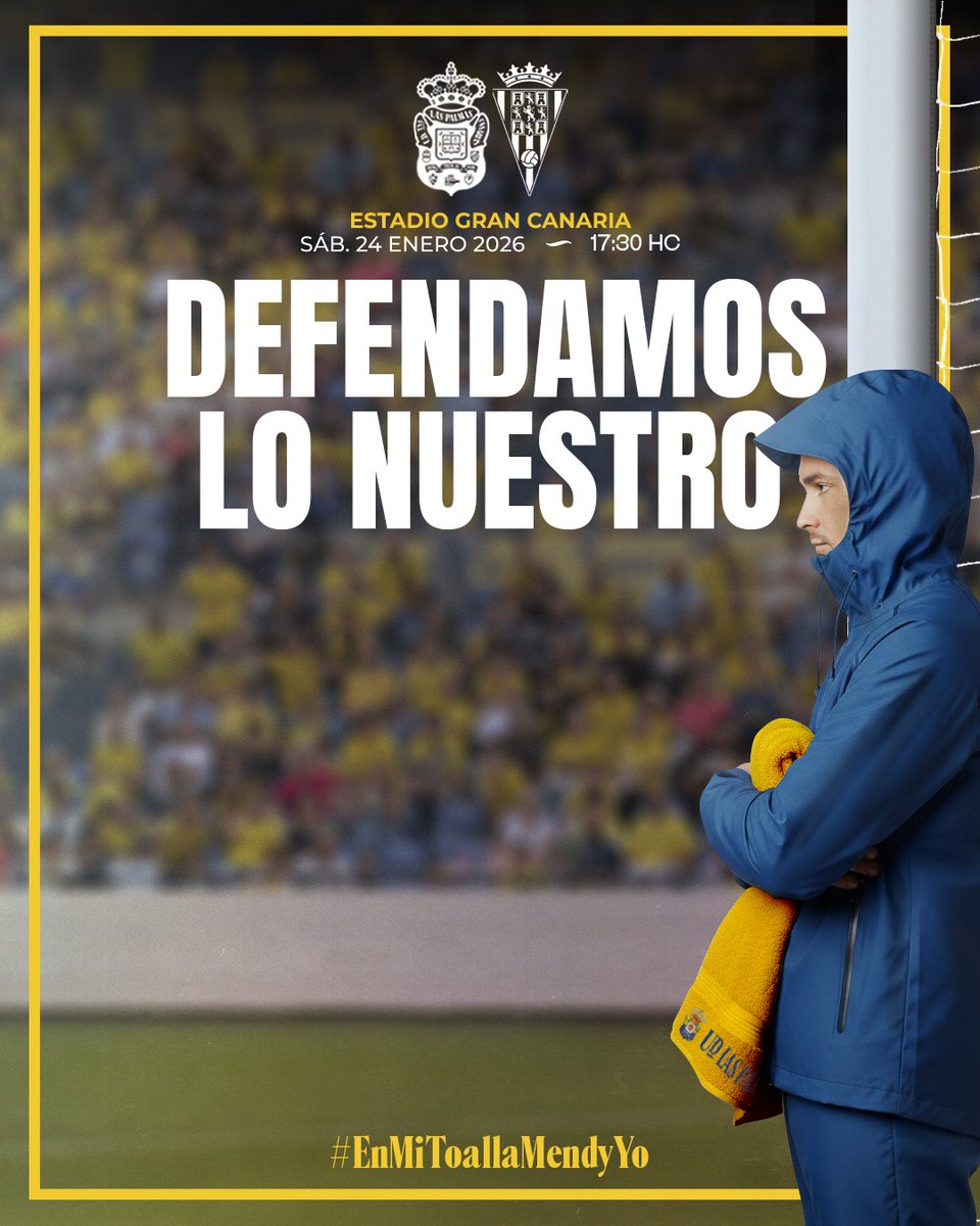 UDLP_Oficial's tweet image. 👋🏽 ¡Buenos días, afición! 

Desde el primer minuto, hasta la última jugada. ¡Hoy los tres puntos se tienen que quedar en casa, #vamosUD!

#LasPalmasCórdoba #LaUniónHaceLasPalmas #SeremosMásUnión #EnMiToallaMendyYO
