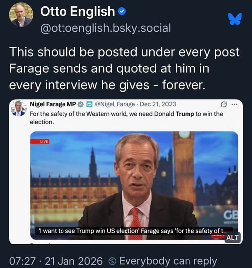 dave43law's tweet image. Pretty much places Farage's level of political ability in to context