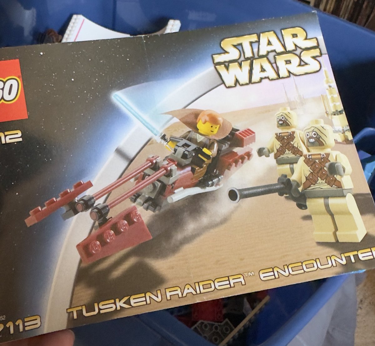 NathanIsRed's tweet image. “Tusken Raider *Encounter*”

Looking at this 23 years later as I go through my giant tub of LEGOs, it’s absolutely insane that they sold a set centered around Anakin Skywalker massacring a village of Tusken Raiders. 

The prequel LEGO sets were still fire tho