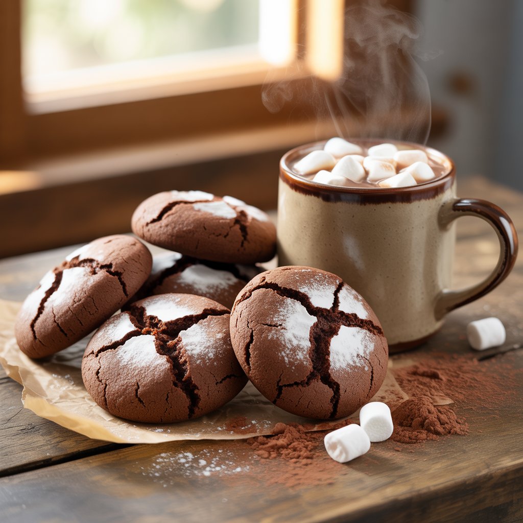 VeganBatter1's tweet image. 🍪☕ All the cozy flavors of a mug of hot cocoa baked into a soft, chocolatey cookie! These hot cocoa cookies are rich, chewy, and perfect for cold days, holiday baking, or anytime you crave a warm chocolate treat. 😍

#HotCocoaCookies #ChocolateLovers #CozyBaking