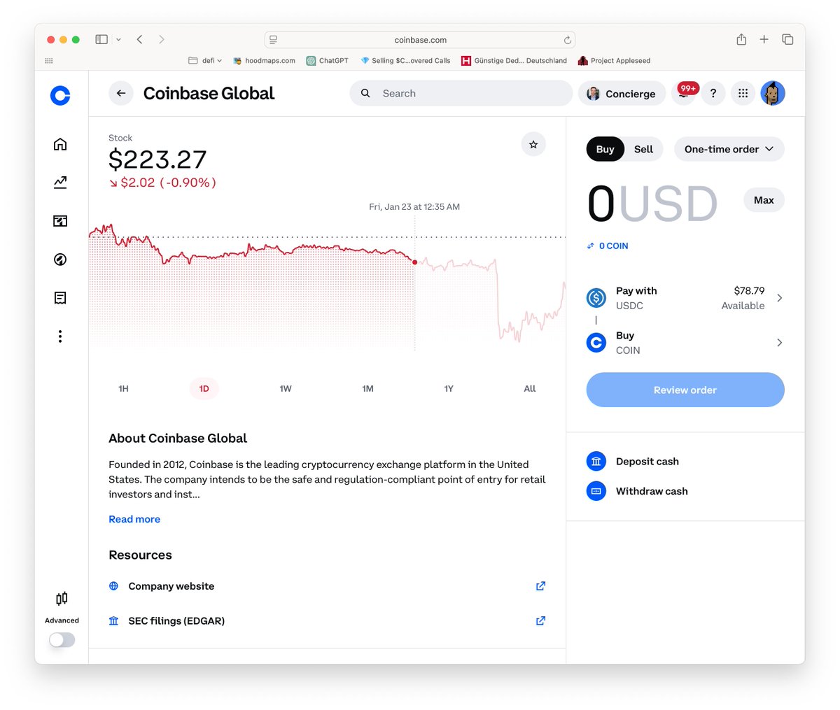 Buying $COIN with $USDC on @Coinbase is the new hotness 🔥😎