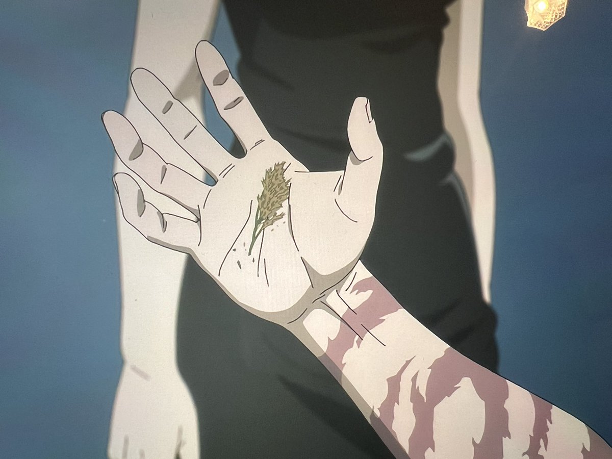 meguchang1205's tweet photo. え、で、これは真依はこいつを呪力で作って真希にあげたの？
藁？稲？どゆこと…？？？

これが後に呪具になったということ…？？

 #呪術廻戦 https://t.co/KgDq55RWFP