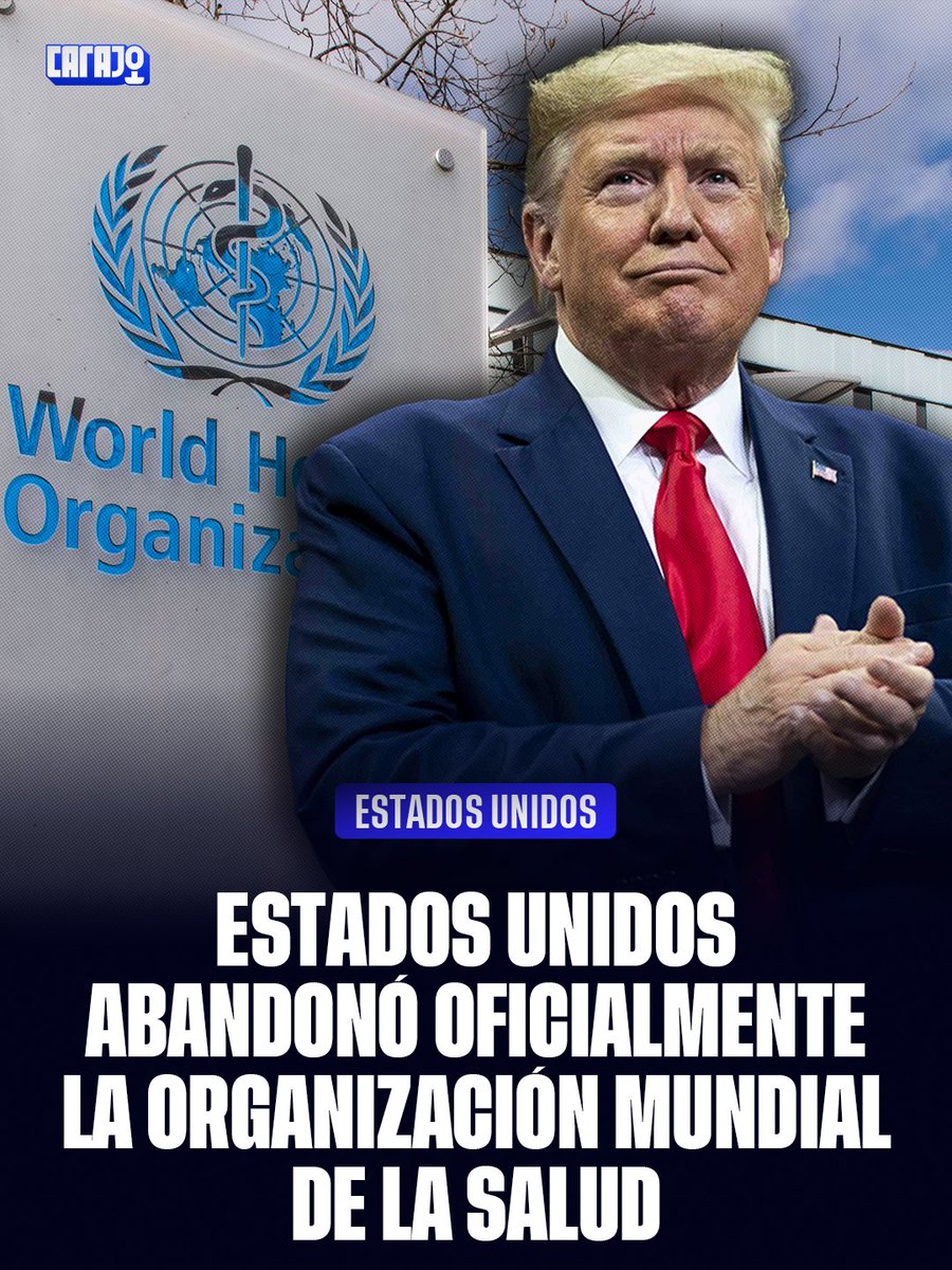 Se acuerdan cuando decían que Estados Unidos había dejado sola a la Argentina, cuando el Presidente Milei abandonó la OMS? Adivinen que hizo Trump 🤷🏻‍♂️