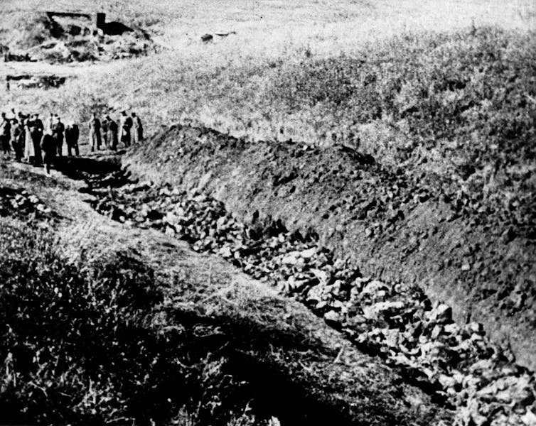 The Babi Yar Massacre, which took place on 29–30 September 1941 near Kyiv, stands as one of the largest single massacres of the Holocaust. In a ravine called Babi Yar, Nazi Einsatzgruppen executed over 33,000 Jewish men, women, and children in just two days. Victims were forced