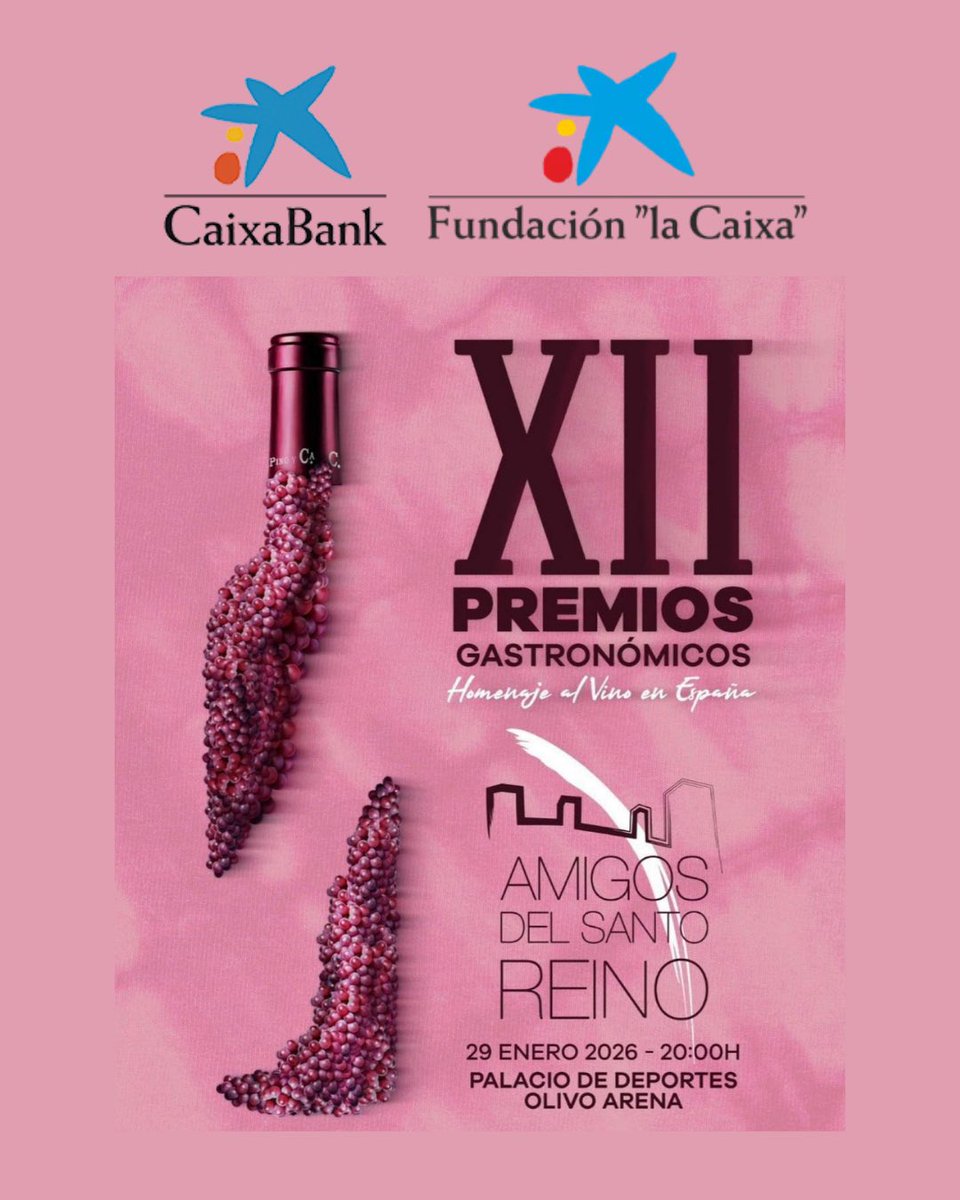 🌟Desde la Asociación Gastronómica Amigos del Santo Reino queremos expresar nuestro más sincero agradecimiento a <a href="/caixabank/">CaixaBank</a> y a <a href="/FundlaCaixa/">Fundación ”la Caixa”</a> por su apoyo y patrocinio a los #xiipremiosgastronomicosamigosdelsantoreino 

👏🏻¡Gracias a su respaldo!