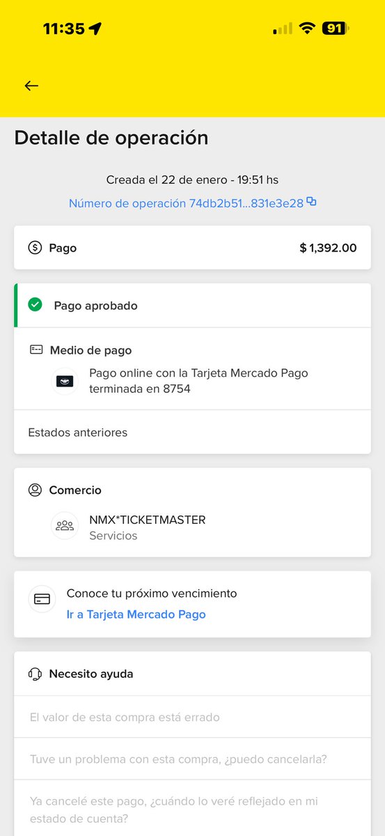 Alvarobe10's tweet photo. @ServicioTM hola intenté hacer una compra ayer, en la Maraka, mesa 17, para el
Concierto de Natalie Imbruglia el 13 de febrero, me sacó de la página, pero si me hicieron el cobro, me pueden ayudar https://t.co/rac6l5PHXb