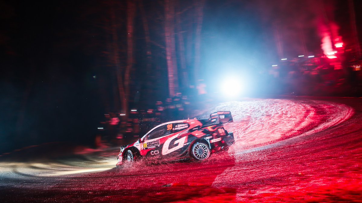 Oliver Solberg and Elliott Edmondson are leading Rallye Monte Carlo after Stage 9! #WRC #RallyeMonteCarlo