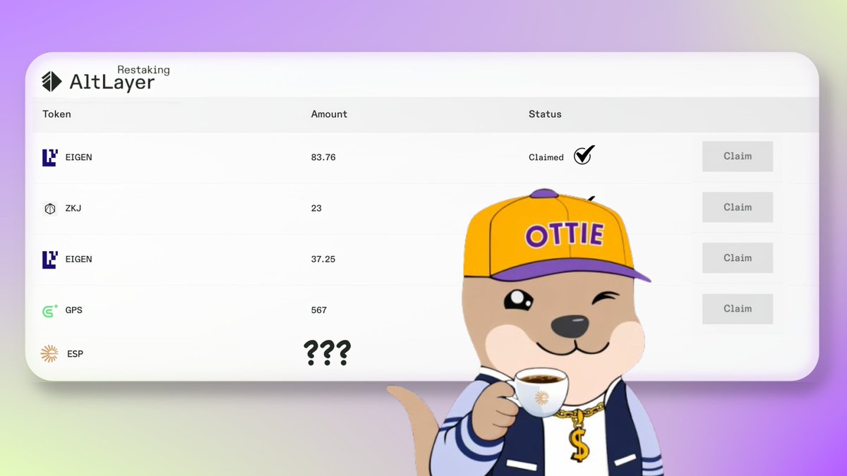 Did you know?

<a href="/alt_layer/">AltLayer</a> hasn’t only been shipping infra - it has repeatedly redistributed the value created from that hard work back to $ALT restakers 😍

Here’s what went out to the community:
🔹 2 distributions of $EIGEN grant from <a href="/eigencloud/">EigenCloud</a>
🔹 2M $GPS from <a href="/GoPlusSecurity/">GoPlus Security 🚦</a>