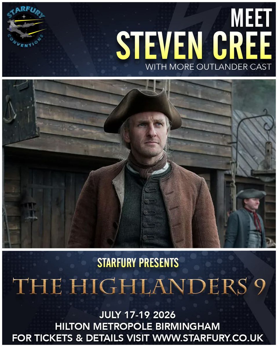 EuroConNet's tweet photo. GUEST ANNOUNCEMENT 

#TheHighlanders9 #StevenCree #AndrewGower #JoeyPhillips #AlexanderVlahos #StarfuryConventions 

17 - 19 July, 2026
Birmingham, UK

https://t.co/iAl4QcYvFW https://t.co/3rfvzJSQ3o