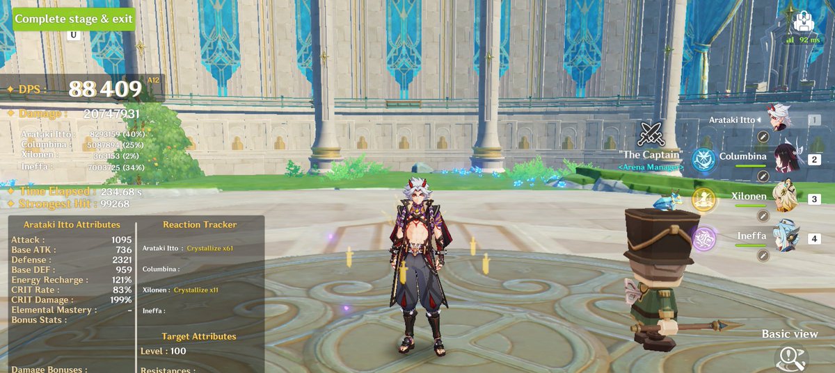 I genuinely love this team so much.

Getting C2 Itto allowed me to switch to a goblet with less ER%.
Still started to run into some small energy problems after ~8 rotations I think, but just have to stay on Itto to catch particles from the second Ushi.
Itto does QE C5 N3 C3 E.