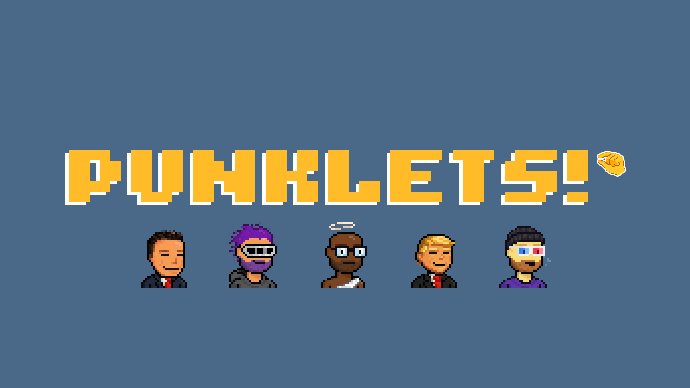 tardMfer's tweet image. Introducing @PunkletsNFT 🤏

An experimental collection of 2,000+ original characters on @base : low height, high expectations.

Not a punk derivative, something better! Pure pixel-art with A LOT of recognizable traits and attributes from legendary NFT collections, plus plenty of…