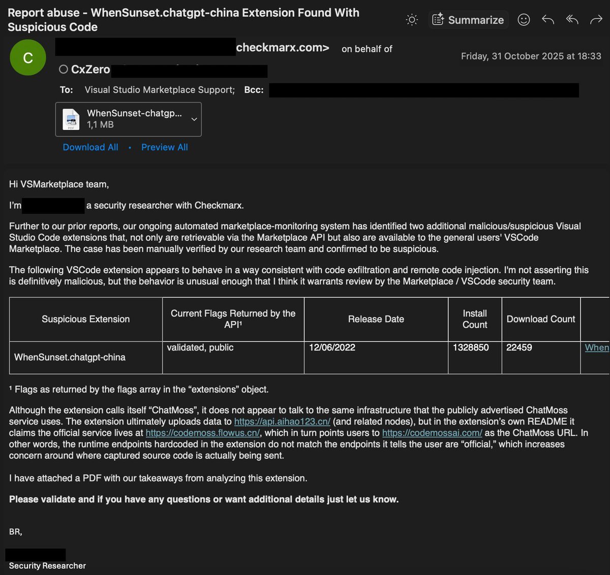 Checkmarx Zero tweet media