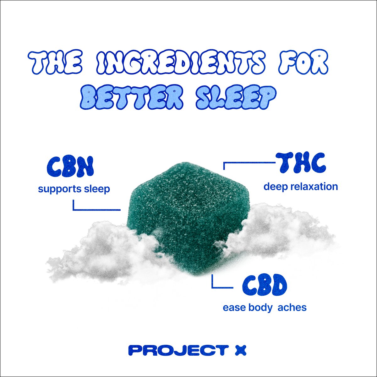 Our new gummies formula contains CBD, THC, and CBN! We hope you enjoy them just as much as we did making them 😉