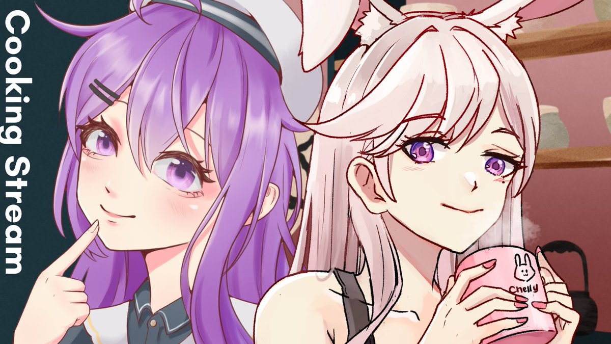 Ada kelinci blonde sama robot ungu <a href="/EvaraLyrissha/">Evara Lyrissha Ch.⚙️</a>  nyasar ke dapur orang. Kira-kira masak apa ya? apa mereka yg kena goreng? 

📅 Mon, 26 Jan 2026 
🕠 16.30 wib
🔗 youtube.com/watch?v=Zlx2Wy…

tags :
vtuber, cooking stream, bunny, robot.