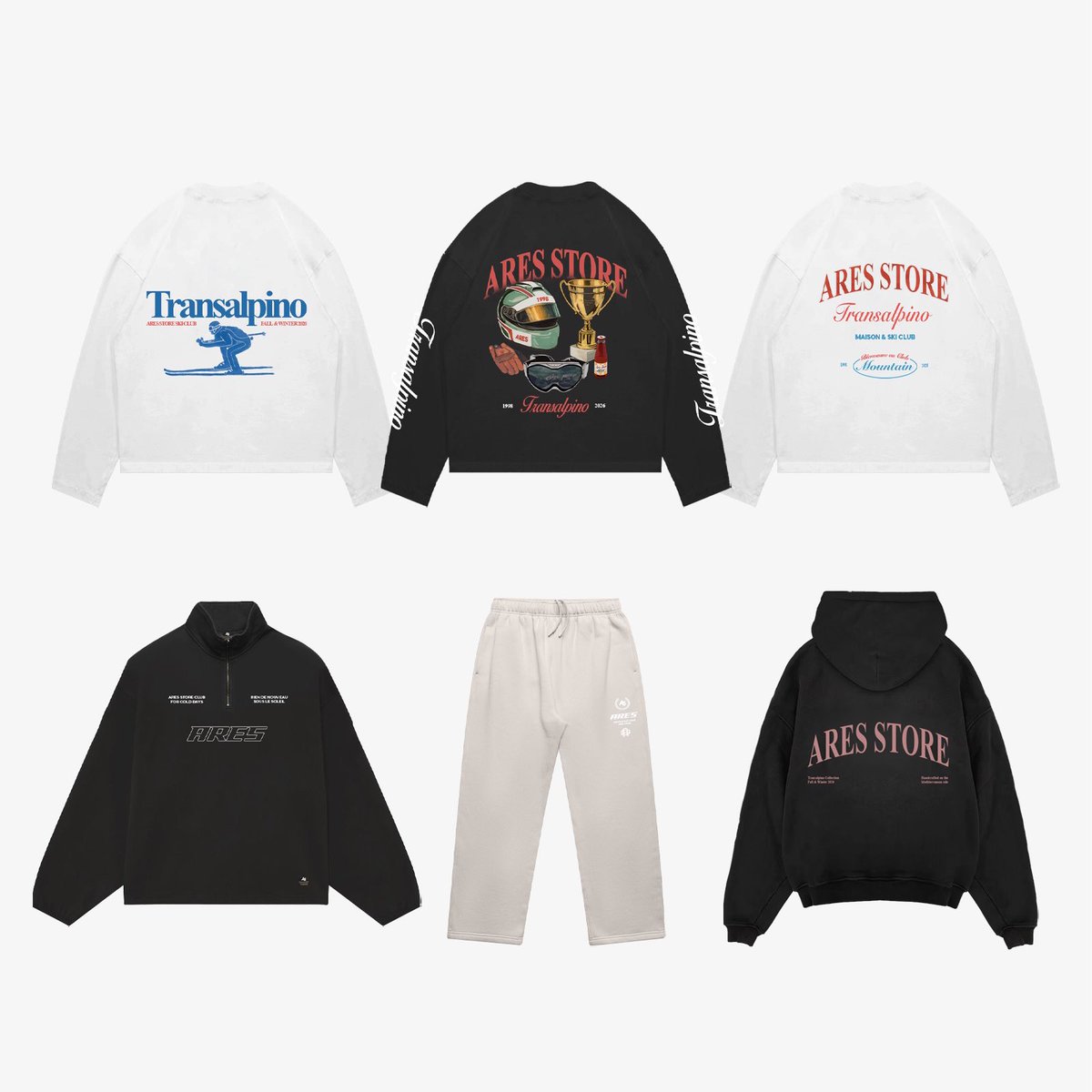Ares_Store's tweet photo. La collection ‘Transalpino, Part.II’ est maintenant disponible. 

Six nouvelles pièces hivernales, comme toujours imprimées à la main dans notre atelier et livrées en trois jours. 

https://t.co/XWvvIotQJa https://t.co/d8LdrIvWPi