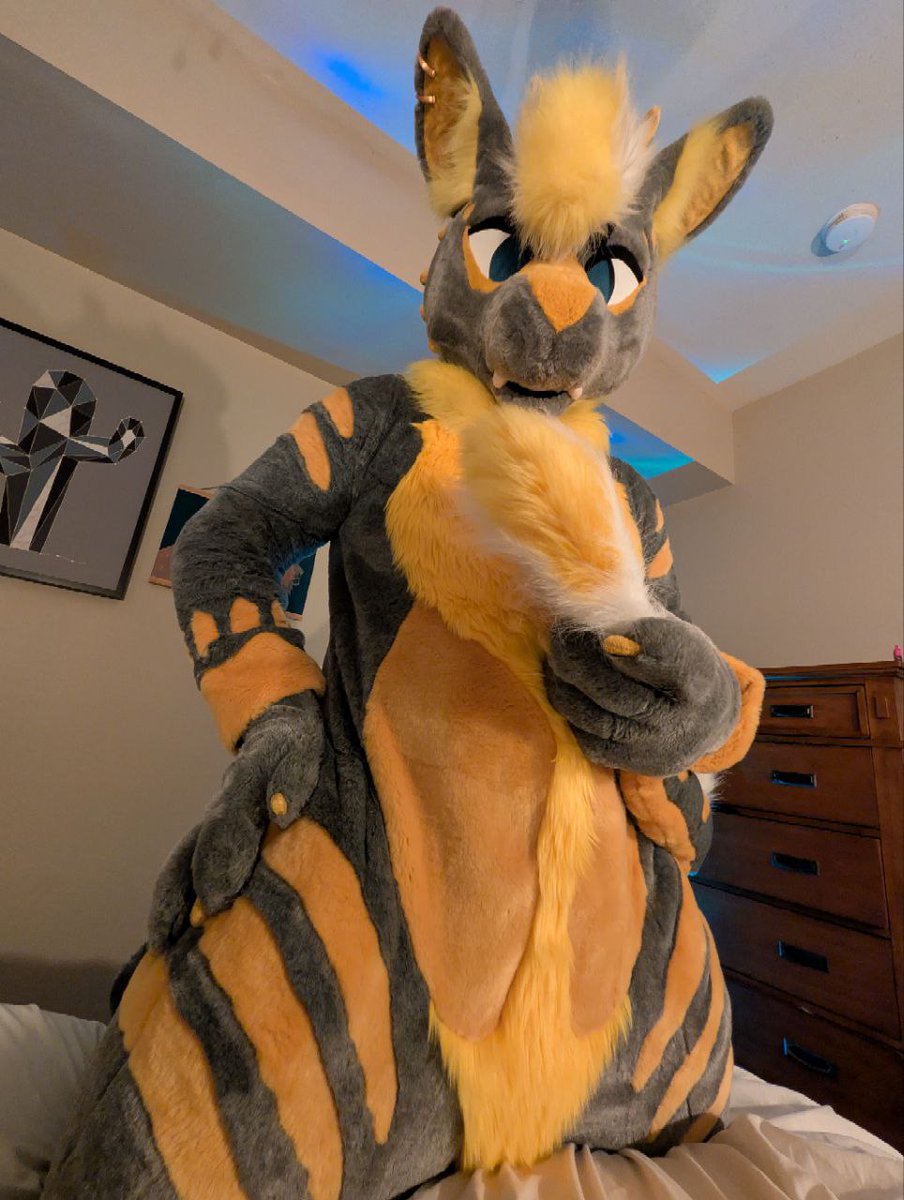 PkLowly's tweet image. Hello yes.. this bed is mine now. Scoot over 😈
#FursuitFriday