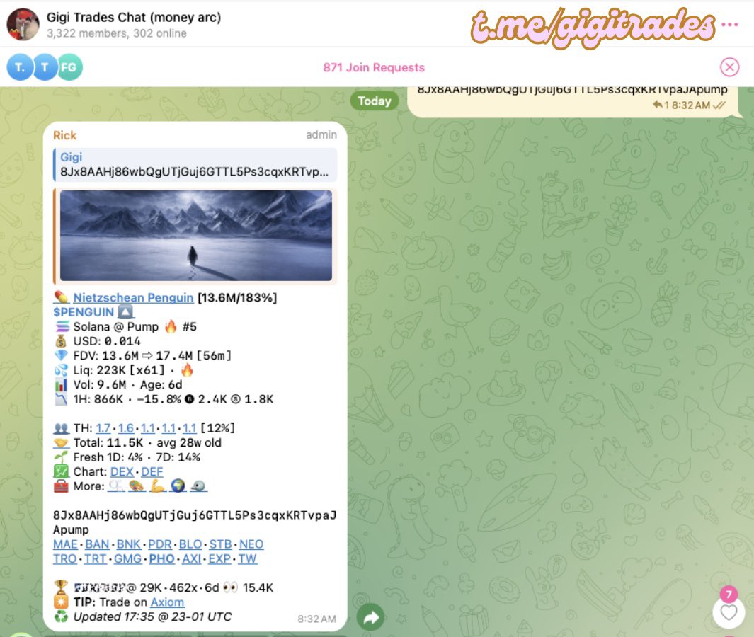 A community member scanned this at 29k
ATH $17.4M (600x)

If you’re trading you’re doing yourself a disservice by solo trading vs being in a community.

Even on a down market my community has been cooking and holding it down while I’ve been moving.

Btw my community is free :)