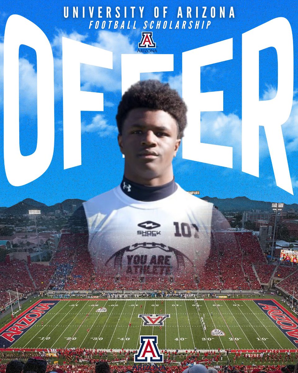Congrats to Sloan Canyon 2029 RB <a href="/BraylonRayford/">Braylon Maximums Rayford</a> on receiving his 3rd D1 Offer to the University of Arizona <a href="/ArizonaFBall/">Arizona Football</a> Thank you Coach <a href="/CoachMoevao_3/">Lyle Moevao ™</a> <a href="/CoachJsalavea/">Joe Salave'a</a> for believing in our guy. 🏴‍☠️ <a href="/702HSFB/">702 HSFB</a> <a href="/mageecraig/">Craig Magee</a> <a href="/BlairAngulo/">Blair Angulo</a> <a href="/BHoward_11/">Brandon Howard</a> <a href="/BrandonHuffman/">Brandon Huffman</a> <a href="/GregBiggins/">Greg Biggins</a>