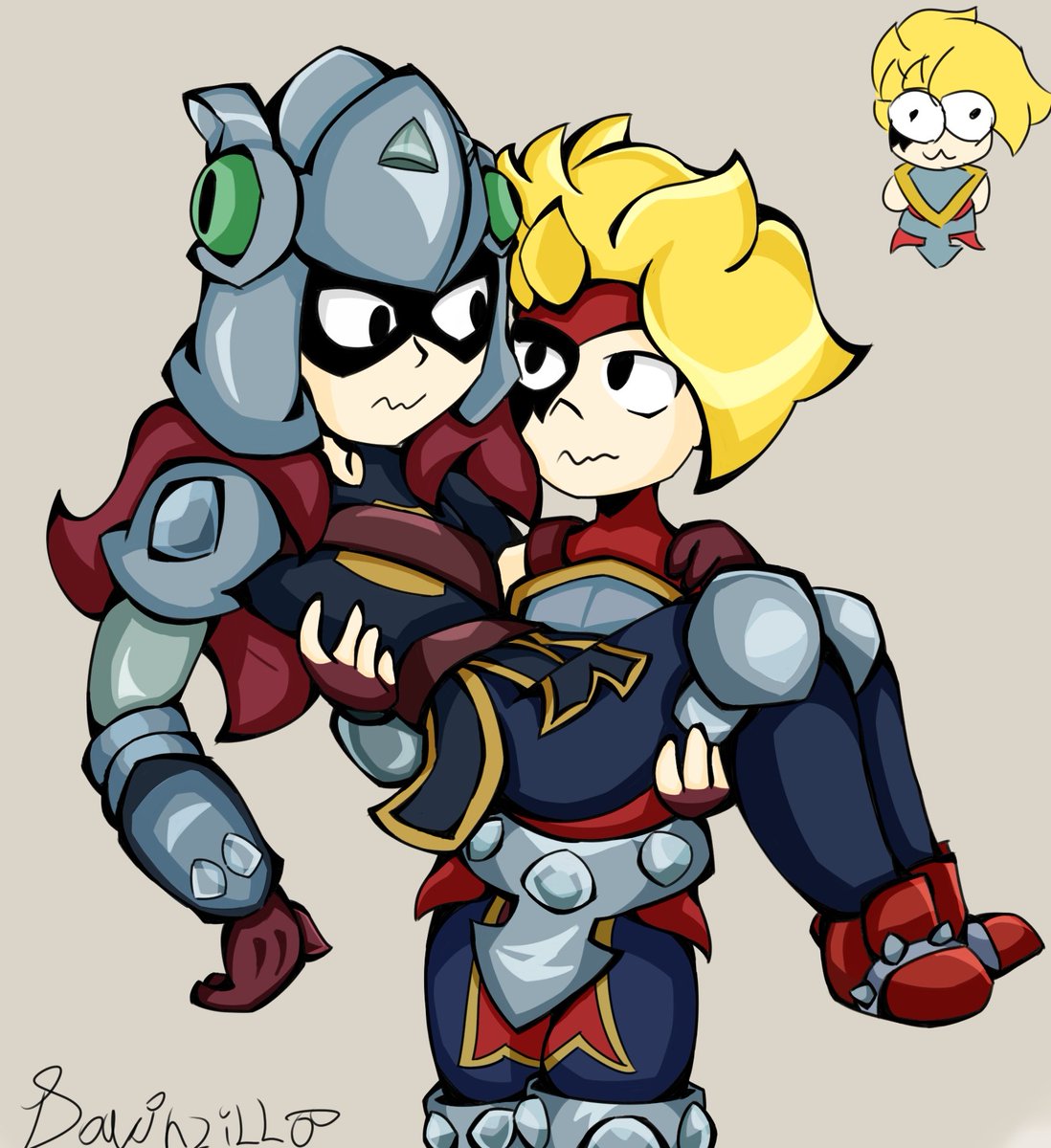 Davinzilla's tweet image. Tenía pendiente este dibujo desde el año anterior 

#BrawlStars #brawlstarsfanart #Draco #Lumi #Dralumi