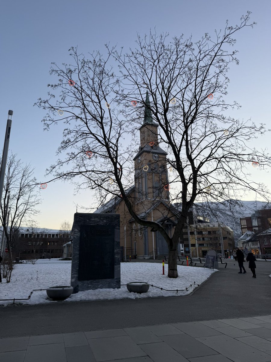 Natanelaaa's tweet image. Сьогодні вранці я вдягла на себе все саме тепле в кілька шарів, зустріла світанок і почепиздила гуляти по Тромсе. 

Треба було встигнути світловий день застати, бо схід сонця 10:15, захід через 3 годин в 13:38 🫠

Температура -11, по відчуттям -20, бо вода