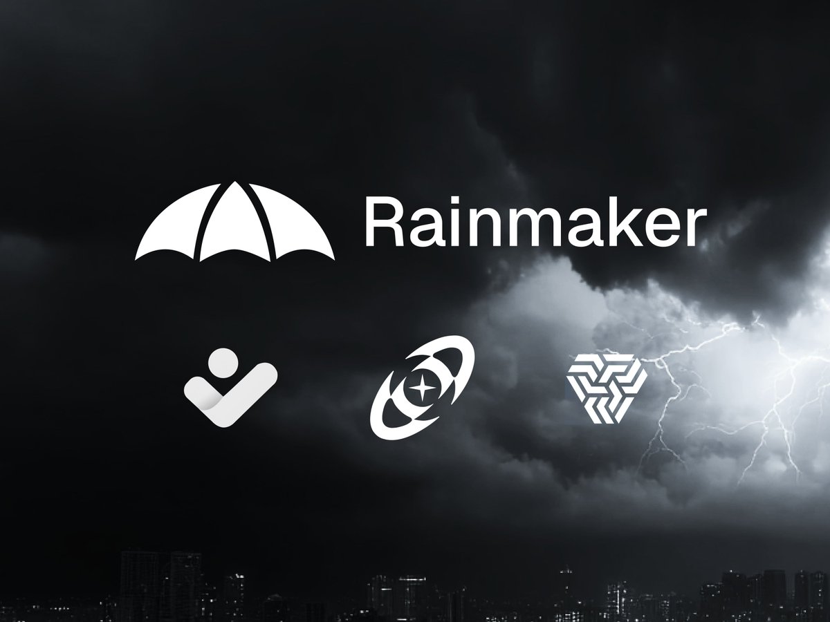 rainmakerdotfun's tweet image. We built Coverage™ for Rainmaker users.
Now we're opening it up to everyone.

Introducing the Coverage API (coming soon): any project can integrate loss protection for their users. Up to 70% recovery on prediction market bets, plug-and-play.

Launching with 3 partners:
•…