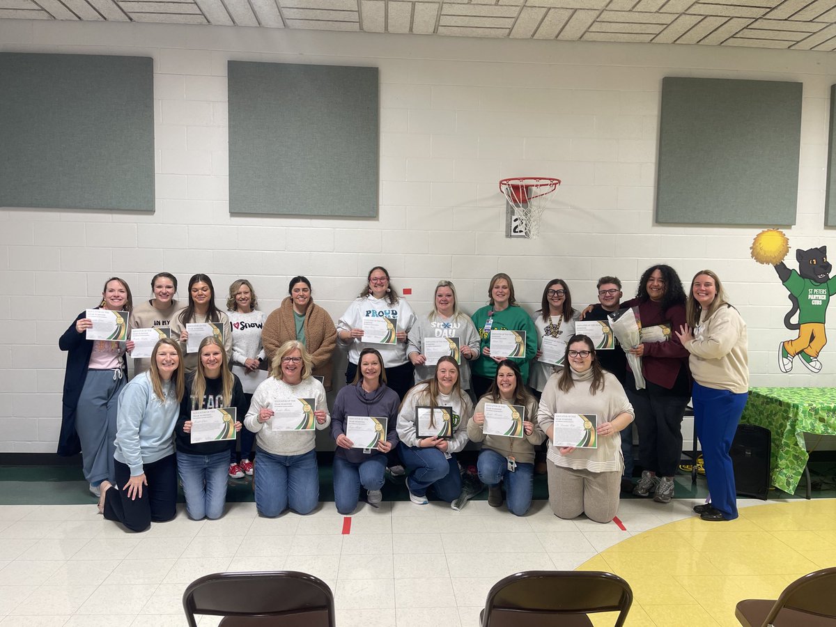 EGruntman5's tweet photo. One of my most favorite days of the year is recognizing our Employee and Educator of the year! We have the most incredible staff! Just look at all of these amazing nominees! Congratulations to Mrs. Goebel and Ms. Johnson! Well deserved. 💙 #SPEStaffIsTheBest #EquiptoExcel #FZ https://t.co/3DnVSVxGp9