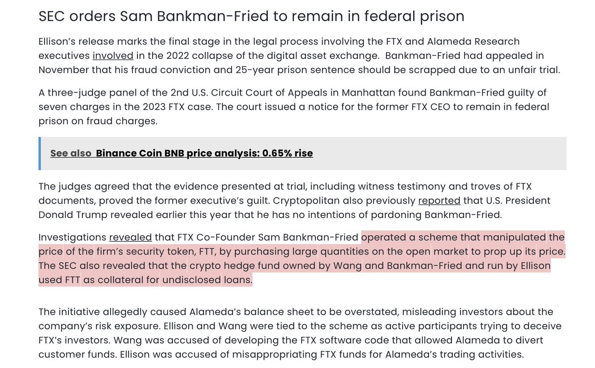 Caroline Ellison released from federal prison. Too bad.  https://t.co/occceA6sXI