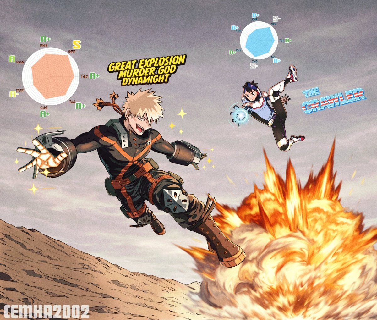 CarlosE24339152's tweet image. Dynamight 💥 vs The Crawler 🕷️
#myhero